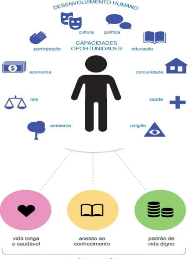 Figura 7  –  Capacidades e oportunidades para o Desenvolvimento Humano 