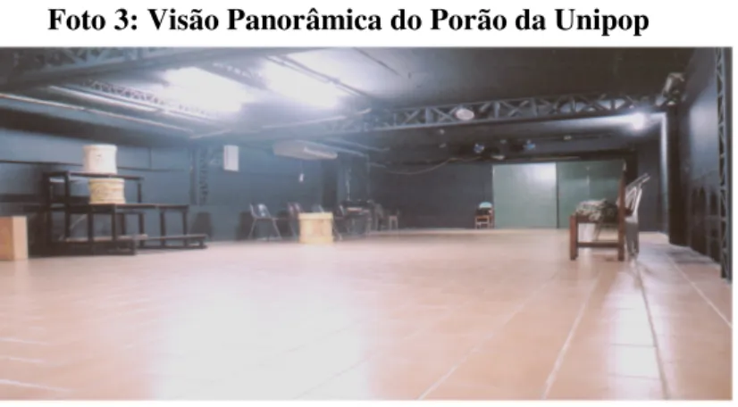 Foto 3: Visão Panorâmica do Porão da Unipop 