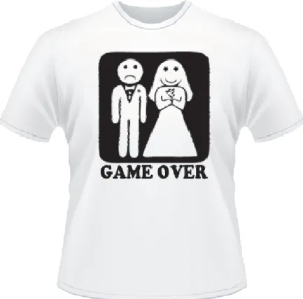 Figura 1. Modelo de camiseta com referência ao casamento. 
