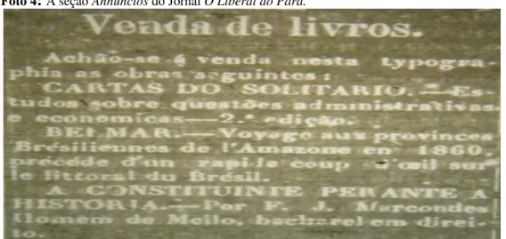 Foto 5 –  A seção Variedades do Jornal O Liberal do Pará. 