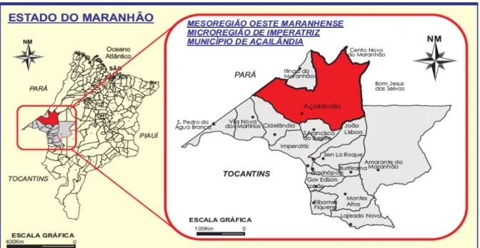 Figura 6 - Mapa de Localização do Município de Açailândia 