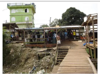 Figura 06: Área de desembarque de pescado da frota artesanal no município do Oiapoque,  Amapá