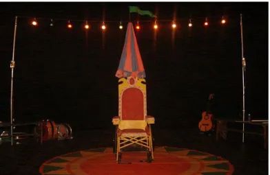 Figura 22: cadeira de Argan. O hipocondríaco no Teatro Waldemar Henrique. 2006. 