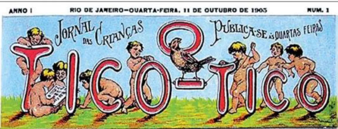 Figura 7: Ilustração em edição de estreia da revista O Tico-Tico. 