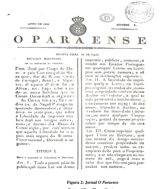 Figura 2: Jornal O Paraense  Fonte: Microfilmes Centur 