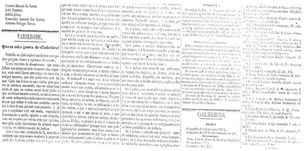 Figura 07: Crônicas portuguesas em jornais paraenses  Fonte: Microfilmes Centur 