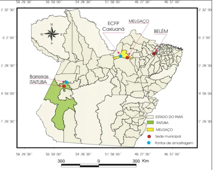 Figura 5 - Localização da área de estudo  Fonte: Geomática/ SEMAM/ IEC, 2003. 