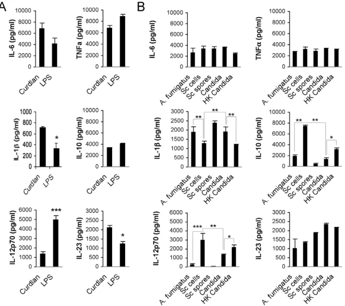 Table S2). Zymosan and Sc cells shared differentially expressed genes with both Curdlan (129 genes; Table S2) and Mannan (39;