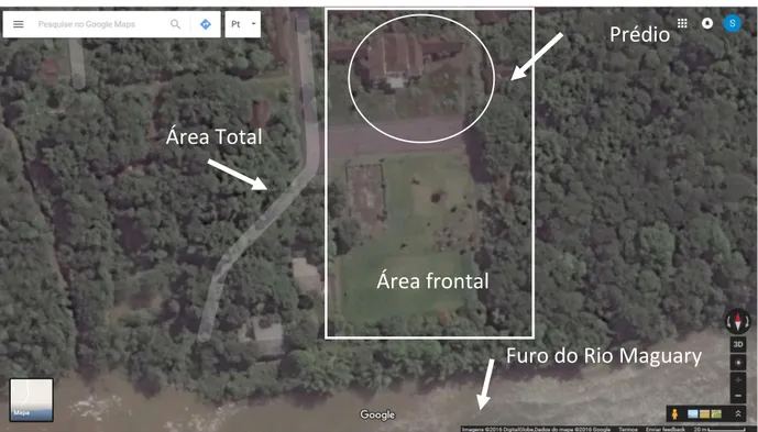 Figura 23 - Vista aérea do terreno onde funcionou o Instituto Orfanológico do Outeiro 