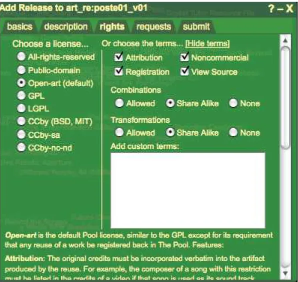Figure 2: Selecting a Release License in The Pool