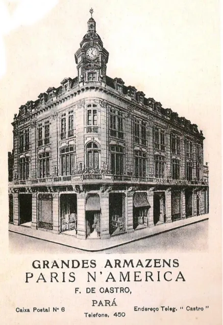 Fig. 01 – Cartão-postal da loja Paris N’America. Fonte: álbum “Belém da Saudade”.    