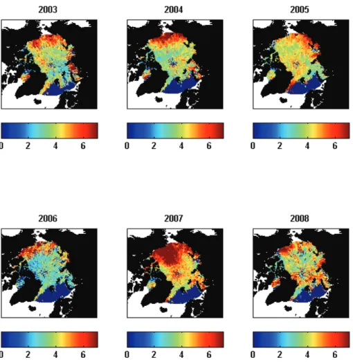 Fig. 7. Inter-annual variations in the inversion strength (in K) for the month of June