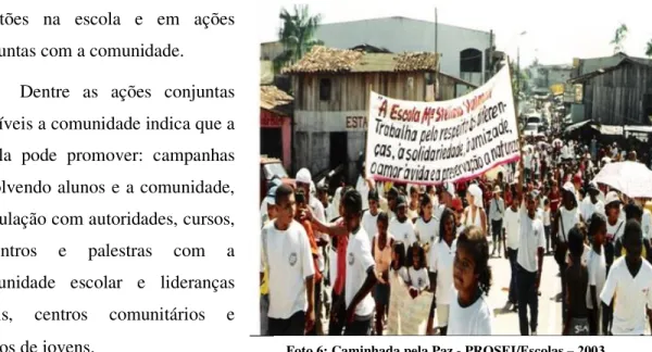 Foto 6: Caminhada pela Paz - PROSEI/Escolas – 2003