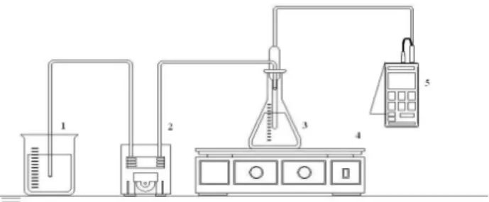 Figura 1 - Sistema Experimental em Batelada com controle de pH.