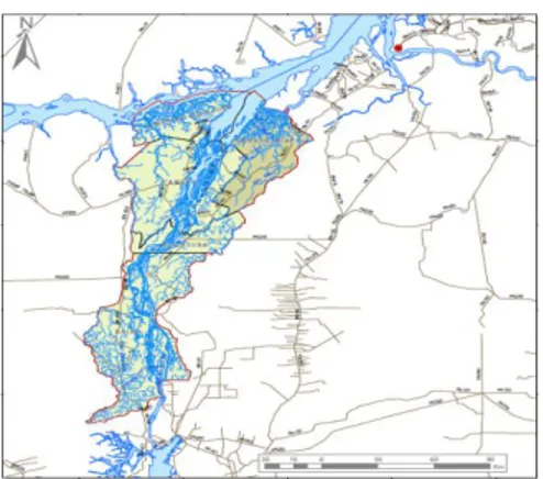 Ilustração 5 – Mapa hidrográfico de Igarapé-Miri/PA  Fonte: IDEPLAN (2010) 