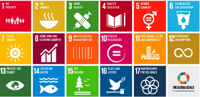 Figure 7. UN: 17 goals of sustainable dvelopment // Global Sustainable Development Report, 2015 edition 