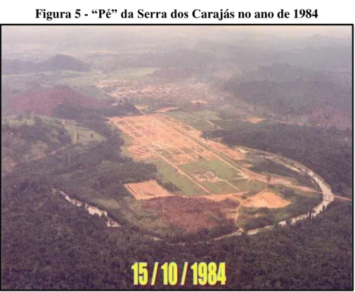 Figura 5 - “Pé” da Serra dos Carajás no ano de 1984 