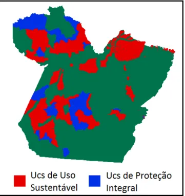Figura 3: Unidades de Conservação do estado do Pará (IBAMA, 2011). 