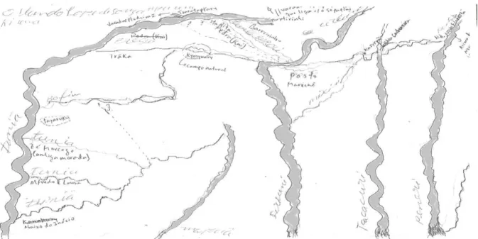 Figura 2: Mapa dos Varadouros Usados pelos Apurinã 
