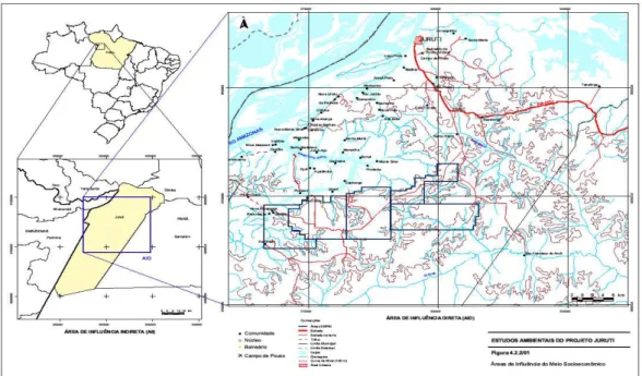 Figura 3 – Estudos Ambientais do Projeto Juruti. 