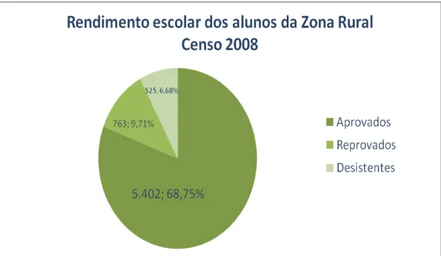 Gráfico 4  –  Rendimento escolar dos alunos da Zona Rural. 