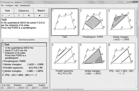 Figure 2. A proving task with given selected properties.