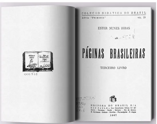 Figura 6  –  Segunda Capa do livro Páginas Brasileiras, Terceiro Livro. 