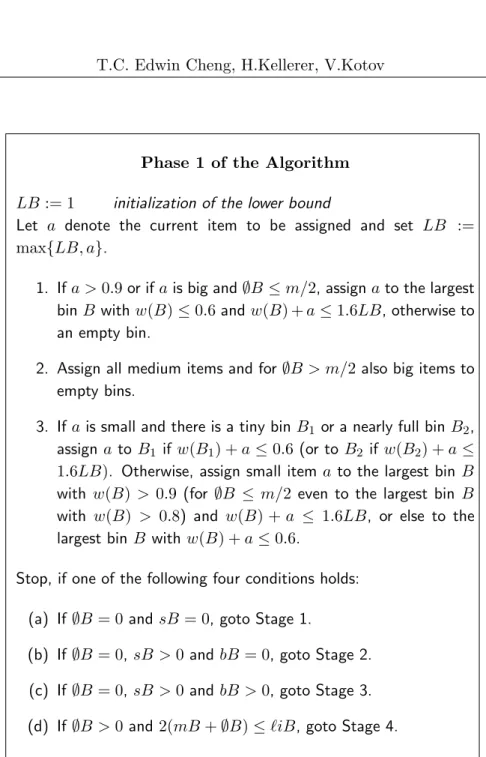 Figure 1 Algorithmic description of Phase 1