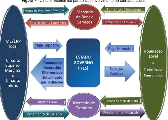 Figura 7 - Circuito Econômico para o Desenvolvimento do Mercado Local . 