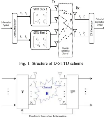 Fig. 1. Structure of D-STTD scheme 