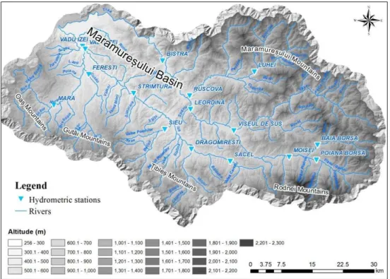 Fig. 1. Vișeu and Iza Rivers watersheds   3.   DATA AND METHODS 