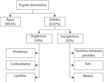 Figura 1.2 – Composição dos esgotos domésticos