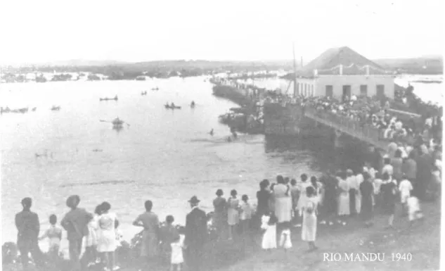 Figura 9. Enchente no Rio Mandú em 1940. 