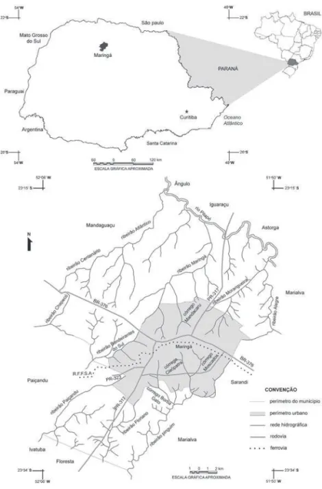 Figura 4 – Localização do município de Maringá (PR).