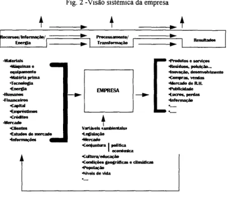 Fig. 2 -Visão sistémica da empresa 