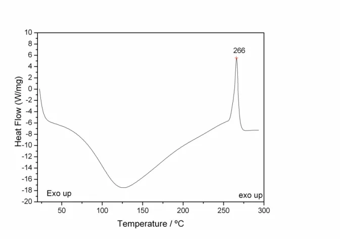 Figure 3. DSC curve of TiO 2  under N 2  atmosphere 