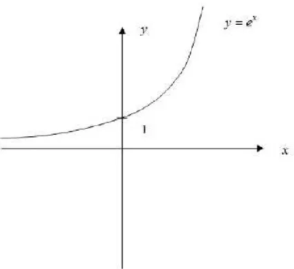 Gráfico da função exponencial