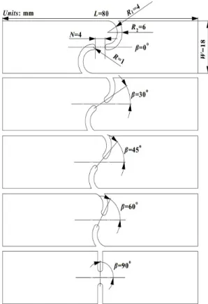 Figure 4: Geometry of the specimens. 