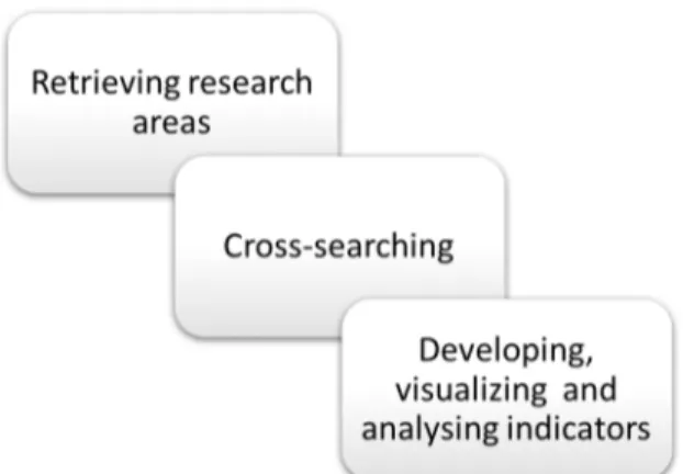 Figure 2 depicts the procedure for retrieving information,  and to develop, visualize and analyze the indicators