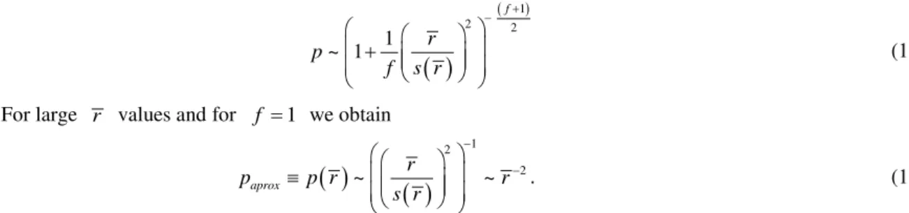 Figure 2. Comparison between p values provided by Equation (17) (dash-curve) and the approxima- approxima-tion introduced in Equaapproxima-tion (18) (solid-curve)