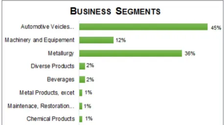 Figure 3.  Business segments of the respondent companies according to CNAE (National Classification of Economic Activities)