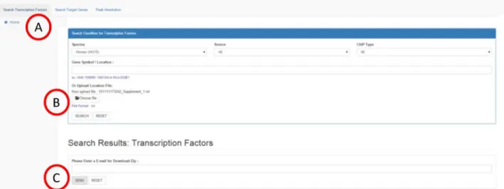 Fig 5. Batch query in ePIANNO. User could upload their queries in a text file instead of pasting on the website