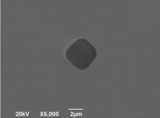 Figure 1 and Table 3 show the morphology of titanium nitride  (TiN) particles and the EDS results of particle and matrix of  steel on H950 aging condition confirming that the particle  is enriched with titanium.