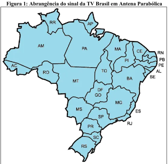 Figura elaborada a partir de dados oficiais disponíveis no site da TV Brasil 16 de junho de 2013 