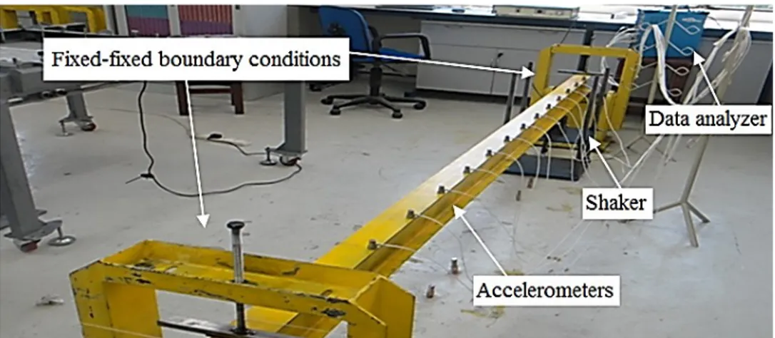 Figure 5: Experimental setup of the specimen. 