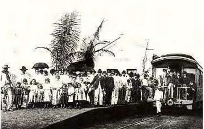 Figura 5 – Imagem da primeira estação ferroviária (original) construída em Ourinhos. A foto  data da década de 1908
