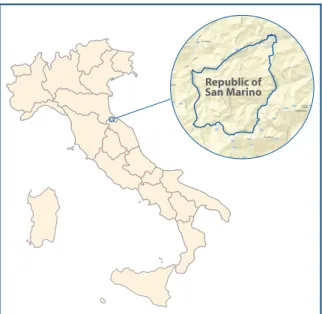 Figure 1. Localization of the Republic of San Marino within the Italian  territory.