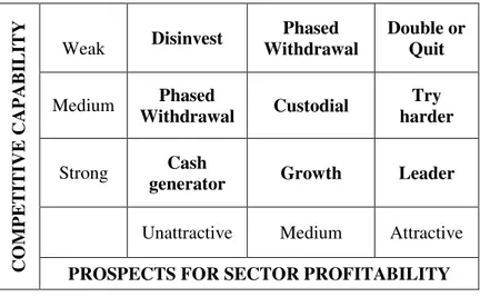 Figure 2 - D.P.M. strategies  