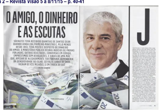 Figura 2 – Revista Visão 5 a 8/11/15 – p. 40-41 