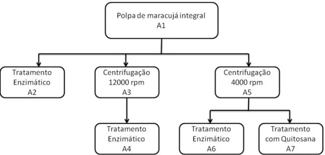 Figura 14 - Combinação de pré-tratamentos na polpa integral de maracujá 